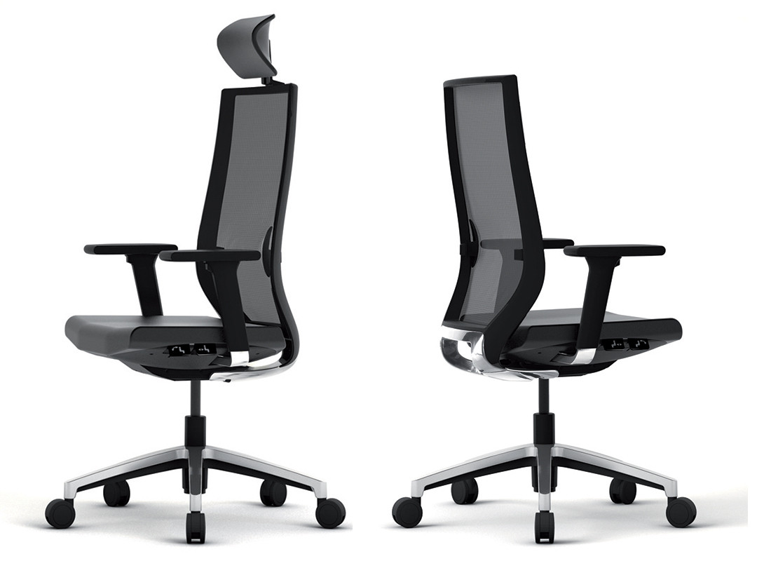 Fauteuil Ergonomique Design Noir et Blanc haut de gamme. Achat / vente -  Mobilier de bureau professionnel