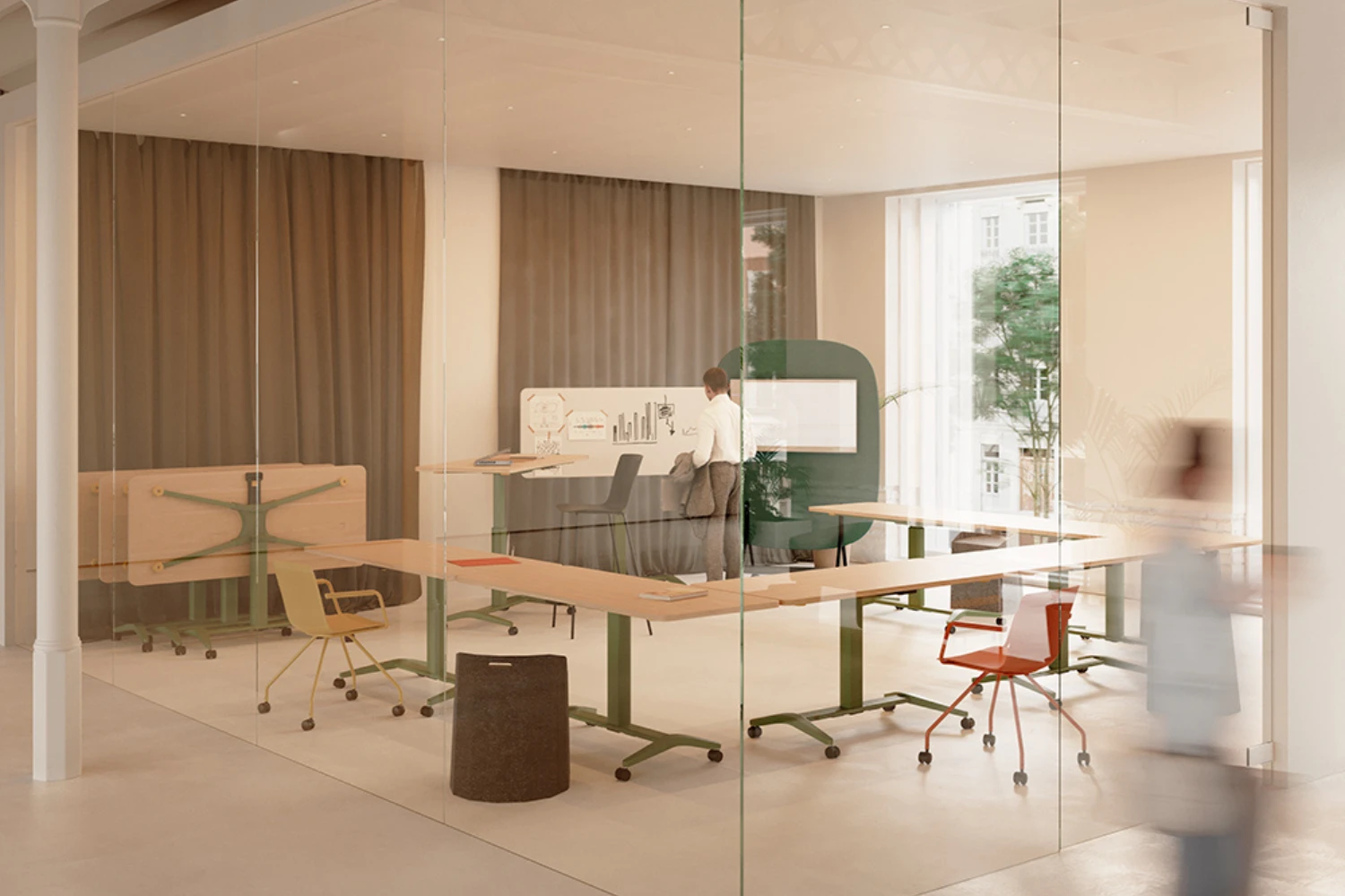 Bureau multifonction gaslift reglable rabattable Dimmer ambiance reunion agile Bureau multifonction gaslift réglable & rabattable Dimmer ambiance réunion agile