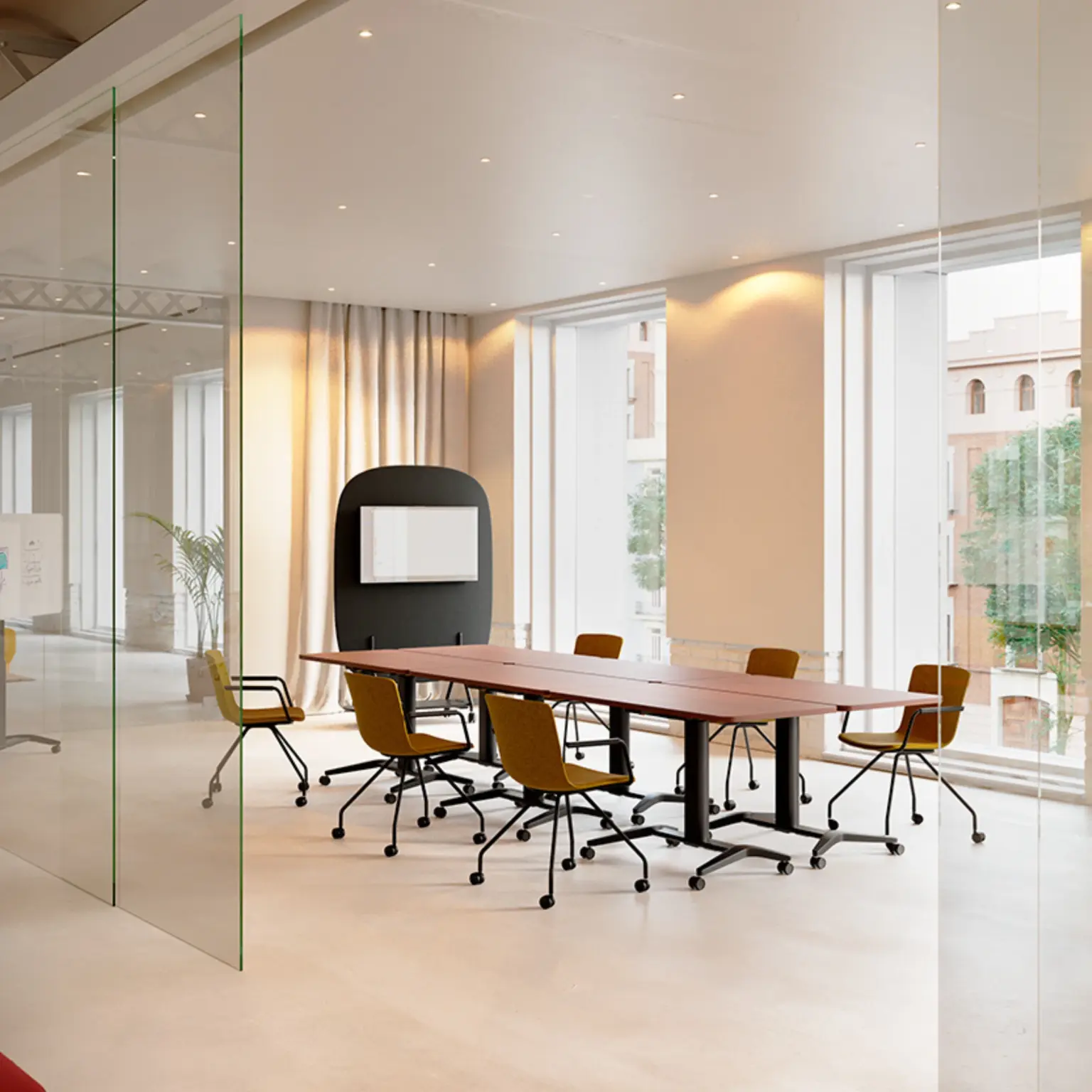 Bureau multifonction gaslift réglable & rabattable Dimmer ambiance réunion Bureau multifonction gaslift réglable & rabattable Dimmer ambiance réunion