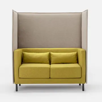 Canape Stripes 2 places avec panneau acoustique Canapé Stripes 2 places avec panneau acoustique