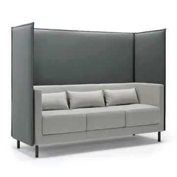 Canape Stripes 3 places avec panneau acoustique Canapé Stripes 3 places avec panneau acoustique