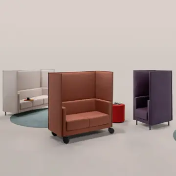 Canape sur roulettes Stripes ambiance Canapé sur roulettes Stripes ambiance