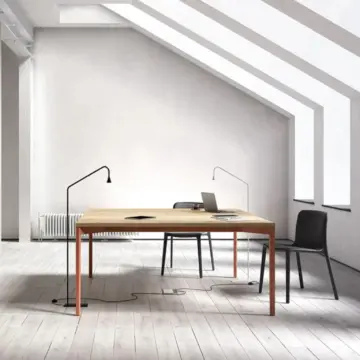 Hexa Bureau droit terracotta ambiance