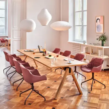 Bureau architecte en bois Aura 4 places scaled Bureau architecte en bois Aura 4 places