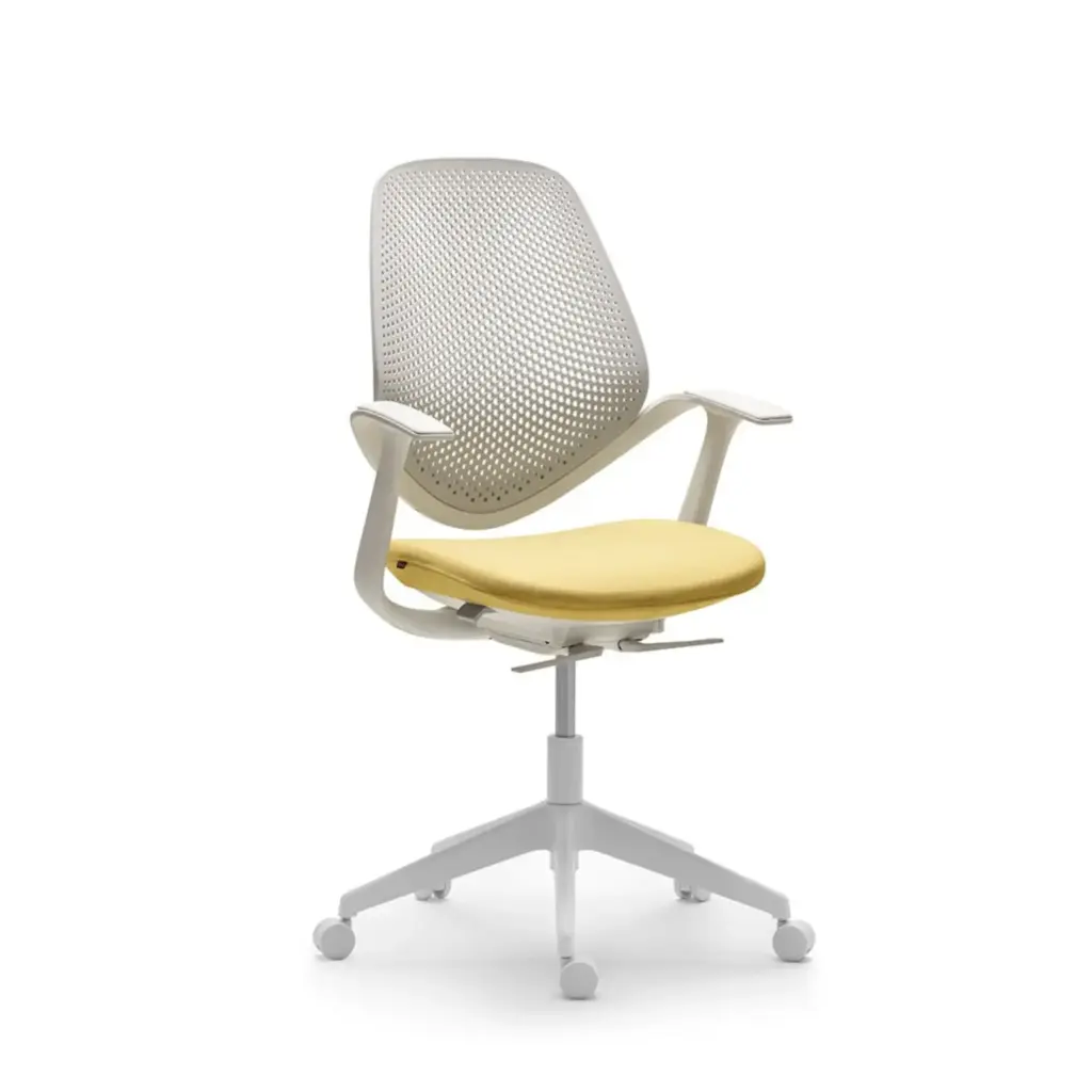 Chaise de bureau blanche Flow