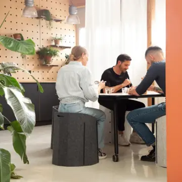 Pouf écologique coworking Muvit Ambiance 2