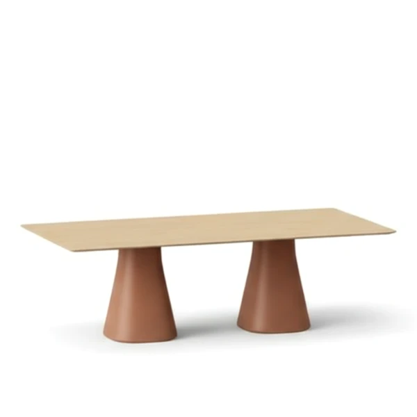 Table de réunion design Baelo à piètement sculptural