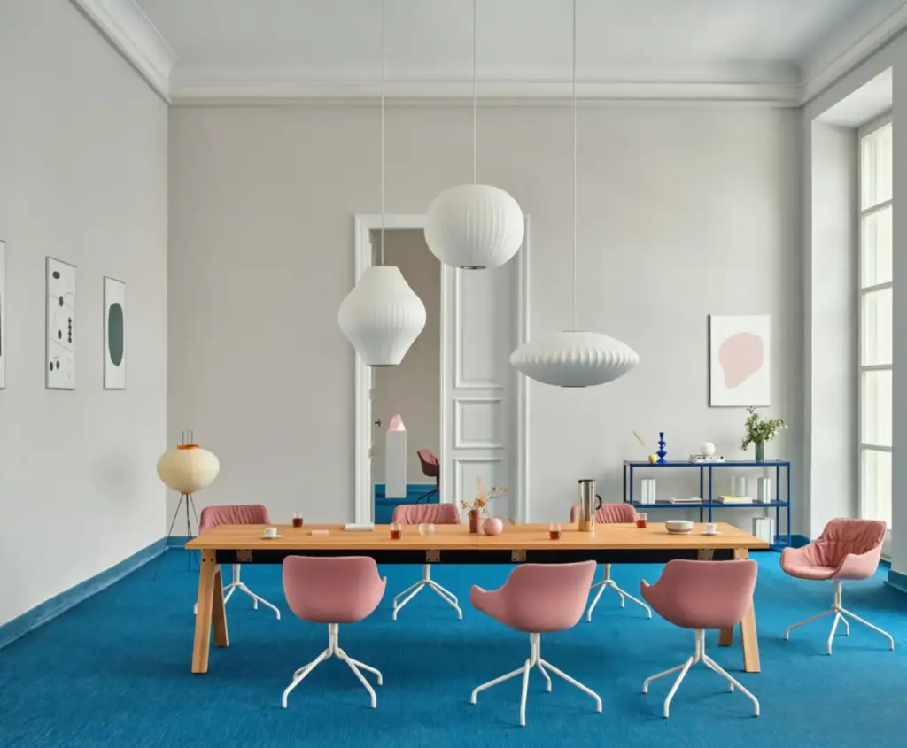 Banner table de réunion en bois