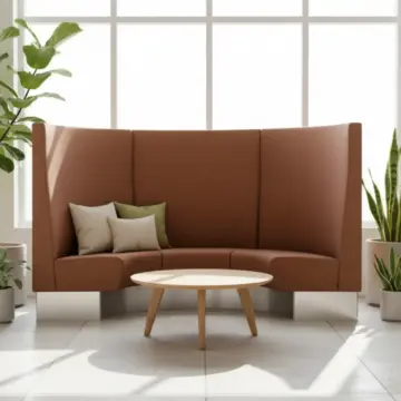 Banquette arrondie cosy ambiance