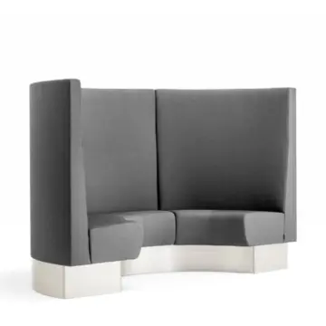 Banquette arrondie cosy grise