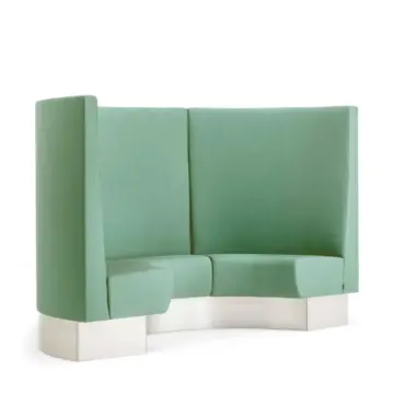 Banquette arrondie cosy vert