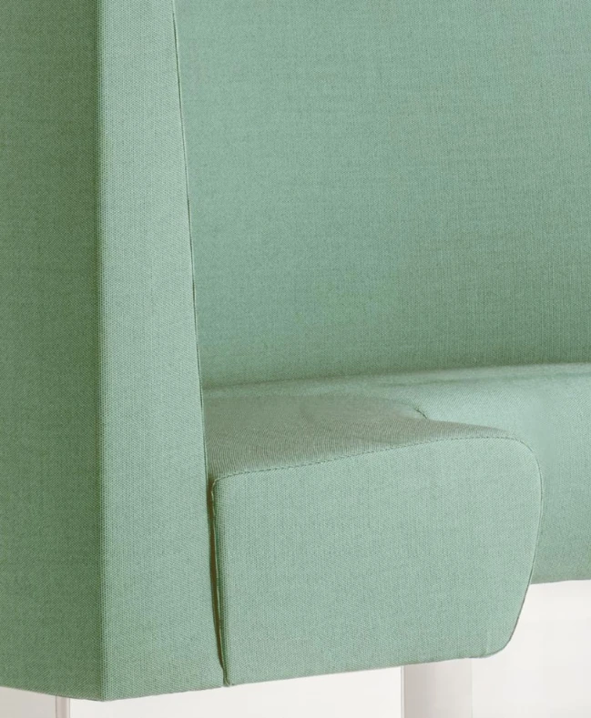 Banquette arrondie lounge Curva détails assise