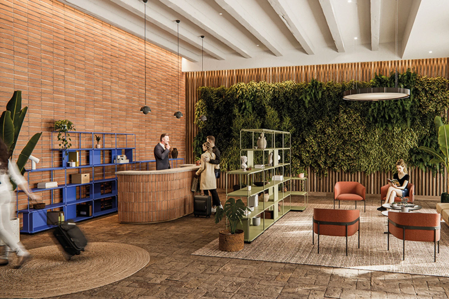 Bibliothèque modulaire design minimaliste Libro accueil