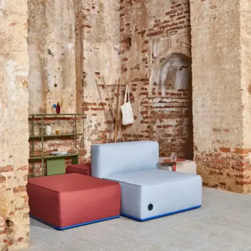 Canapé modulable coworking Veleta avec électrification