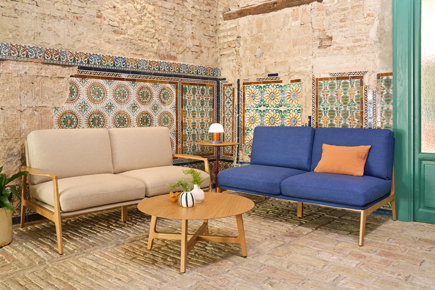 Fauteuil en bois massif moderne Aldea 3