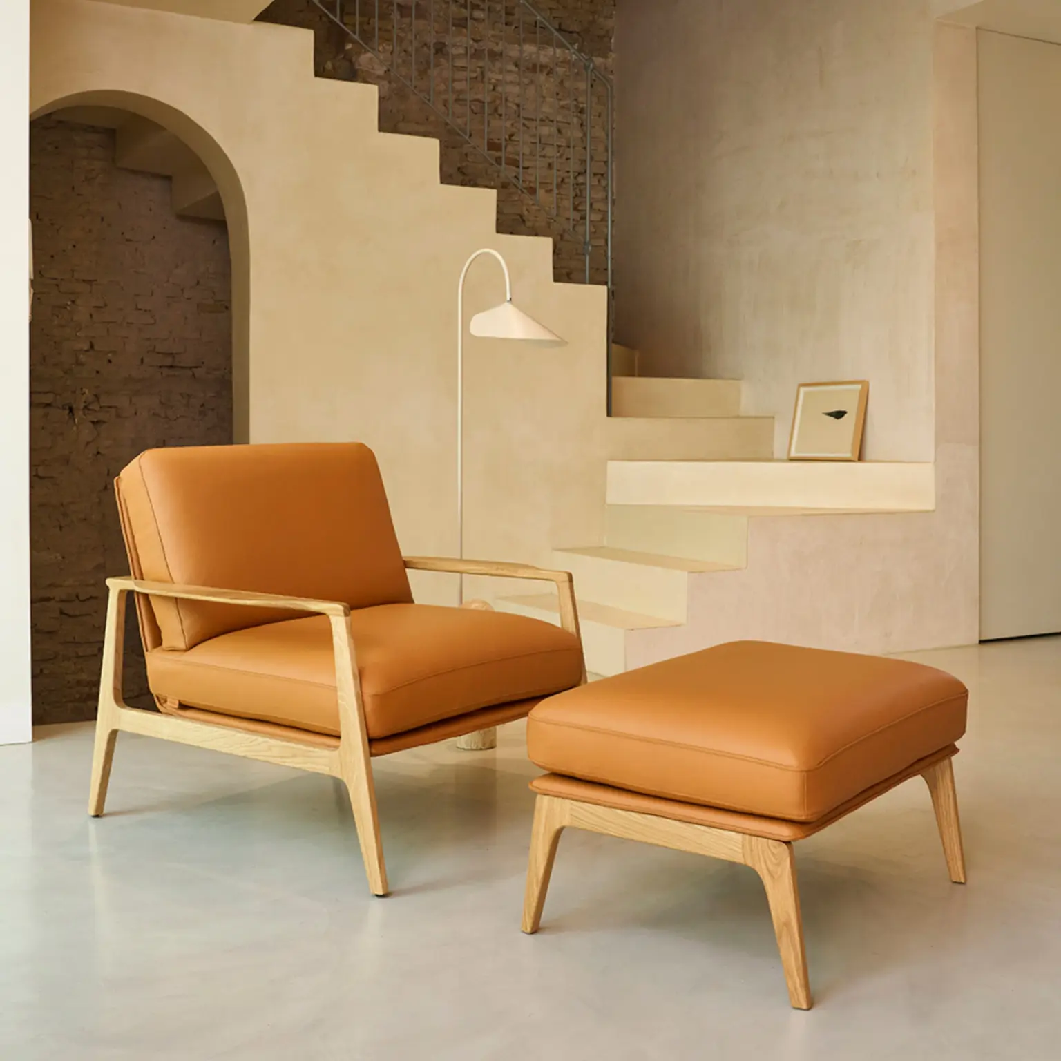 Fauteuil en bois massif moderne Aldea Ambiance Fauteuil en bois massif moderne Aldea Ambiance