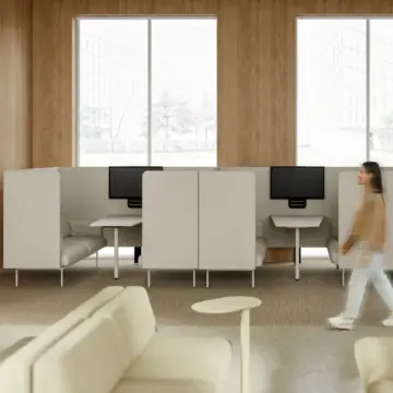 Alcôve acoustique de réunion Fora ambiance