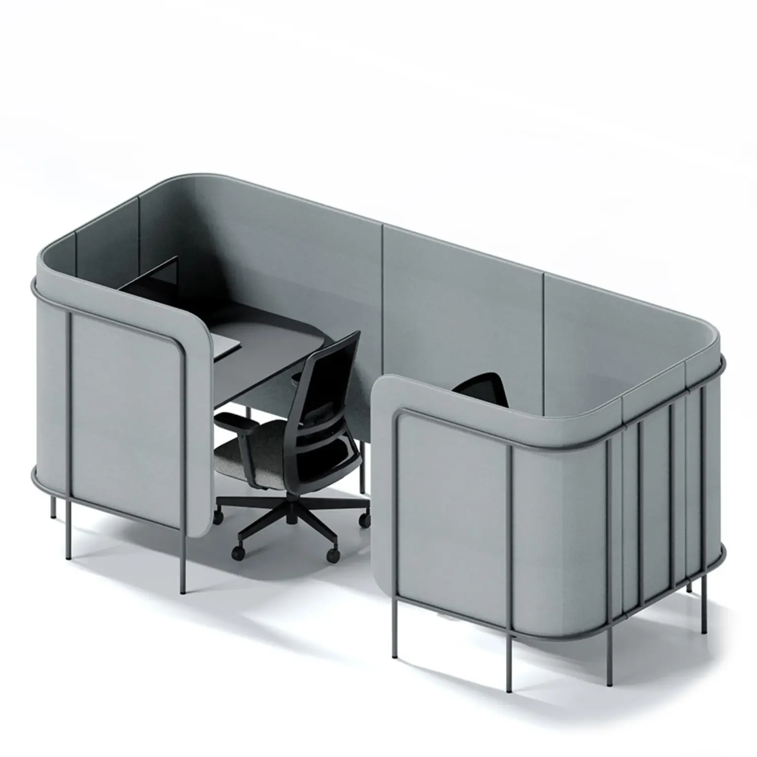 Alcove acoustique focus biophilique Leaf Pod 2 personnes Alcove acoustique focus biophilique Leaf Pod 2 personnes