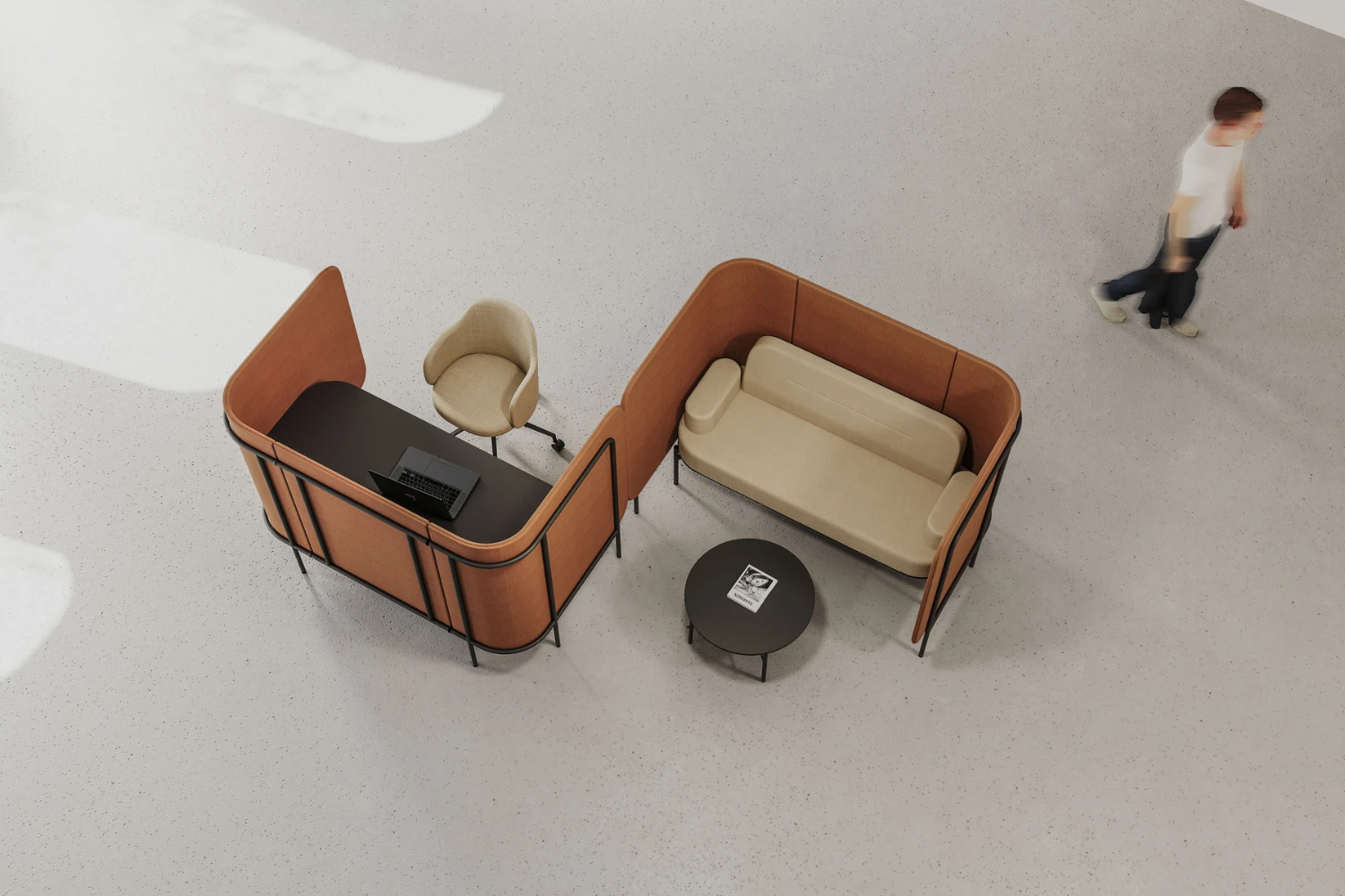 Alcove acoustique focus biophilique Leaf Pod inspiration 3 Alcove acoustique focus biophilique Leaf Pod inspiration 3