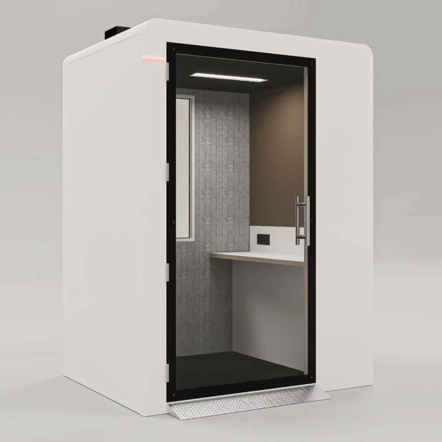 Box acoustique 1 personne confort Uno Blanc Accès PMR Box acoustique 1 personne confort Uno Blanc Accès PMR