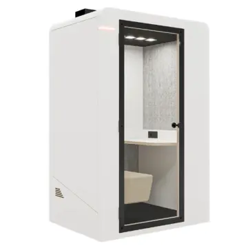 Box acoustique 1 personne confort Uno Blanc scaled Box acoustique 1 personne confort Uno Blanc