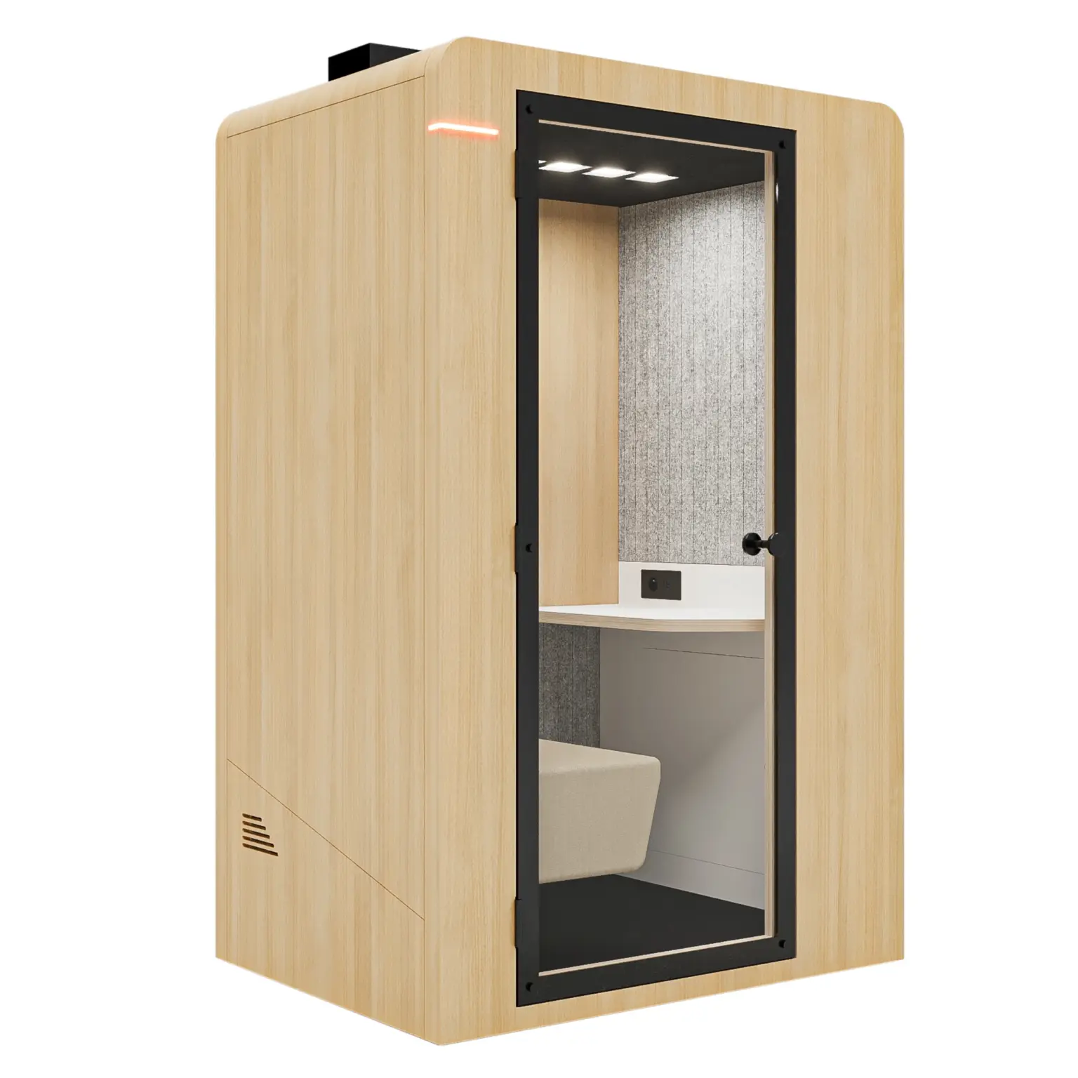 Box acoustique 1 personne confort Uno Chene Box acoustique 1 personne confort Uno Chene