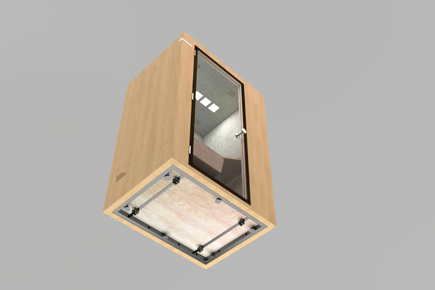 Box acoustique 1 personne confort Uno roulettes Box acoustique 1 personne confort Uno roulettes