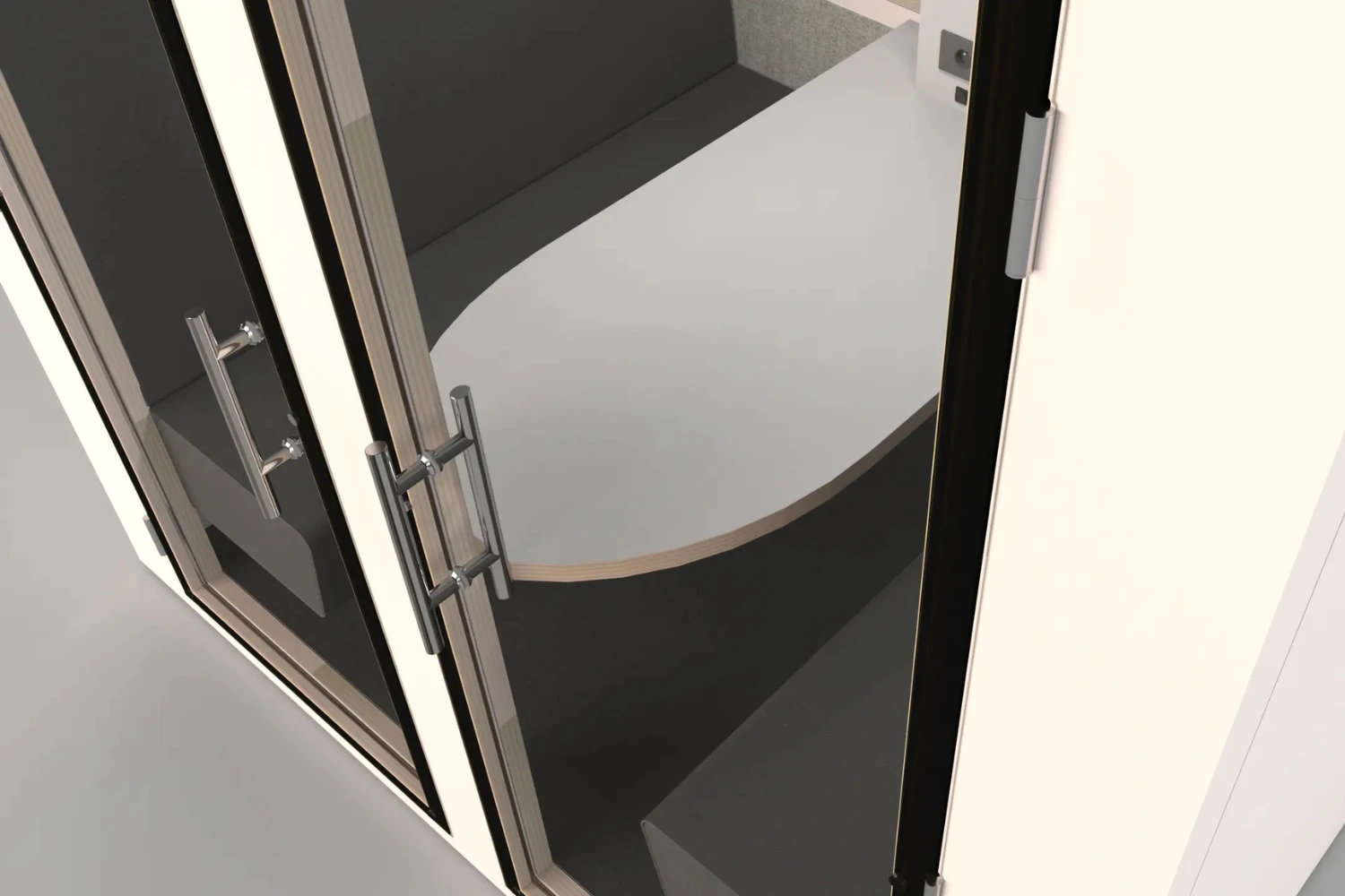 Box acoustique collaborative 2 à 6 personnes poignées