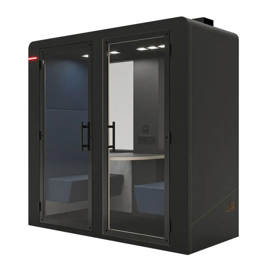 Box acoustique collaborative 2 personnes Duo Noir