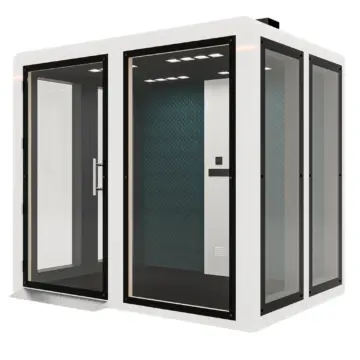 Box de reunion acoustique mobile Easy Meet 2 3 personnes Blanc scaled Box de réunion acoustique mobile Easy Meet 2-3 personnes Blanc