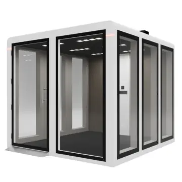 Box de reunion acoustique mobile Easy Meet 4 5 personnes Blanc scaled Box de réunion acoustique mobile Easy Meet 4-5 personnes Blanc