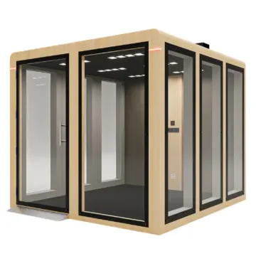 Box de réunion acoustique mobile Easy Meet 4-5 personnes Chene