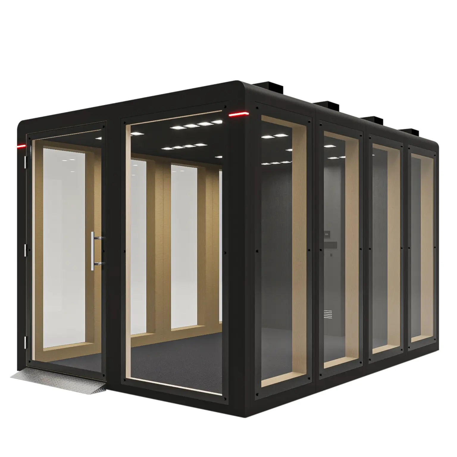 Box de réunion acoustique mobile Easy Meet 6-8 personnes Noir Box de réunion acoustique mobile Easy Meet 6-8 personnes Noir