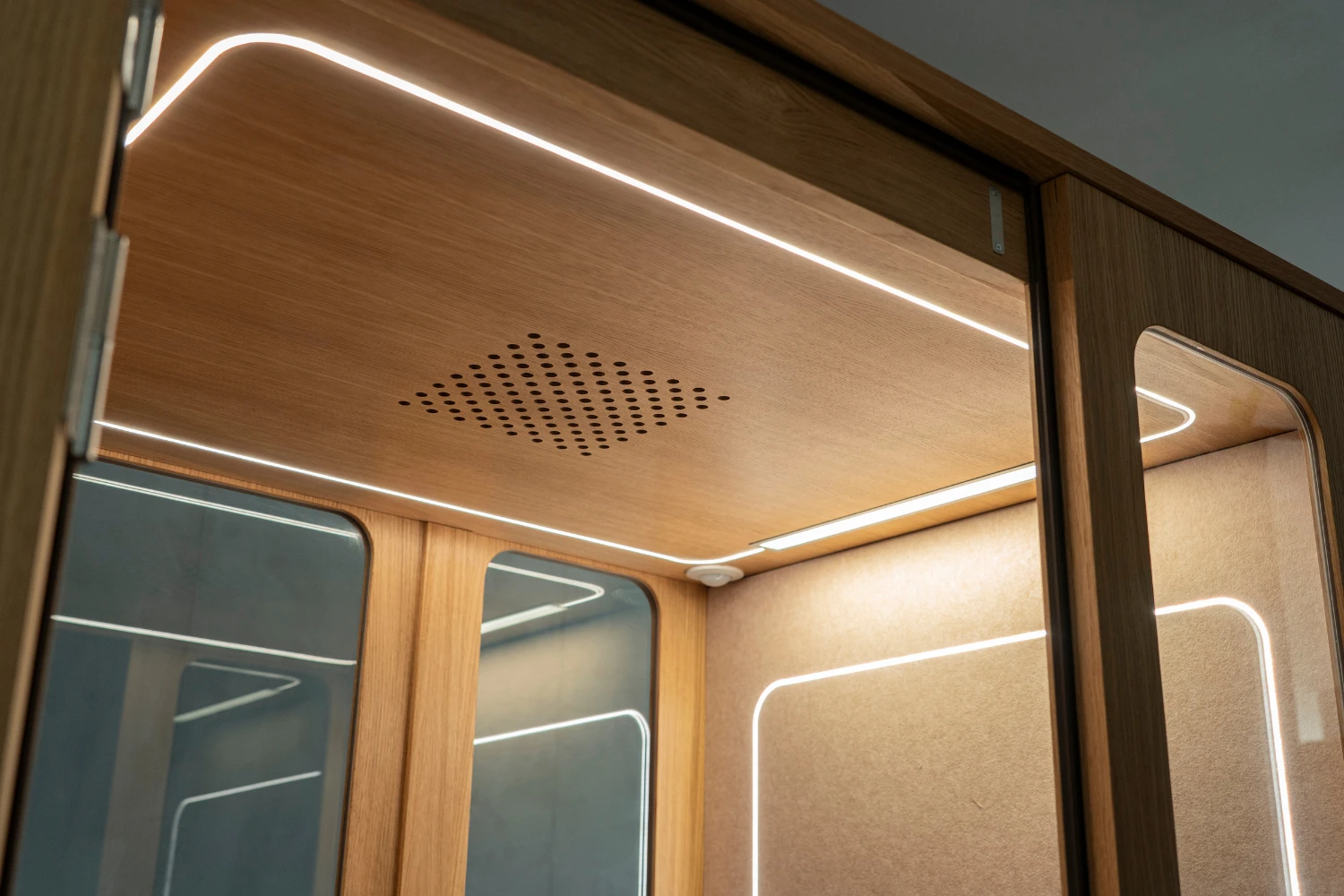 Cabine acoustique en bois 1 place Haven Ventilation Cabine acoustique en bois 1 place Haven Ventilation