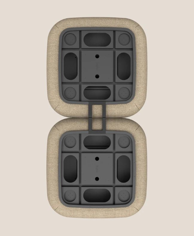 Canapé modulaire organique Jelly détail attaches