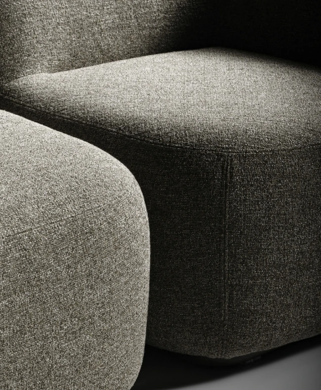 Canapé modulaire organique Jelly détails assise