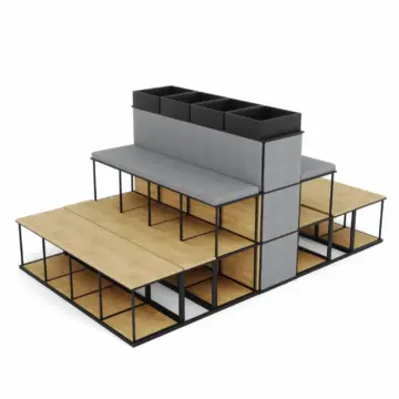 Gradin modulaire acoustique coworking Stack combinaison scaled Gradin modulaire acoustique coworking Stack combinaison