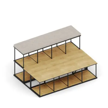 Gradin modulaire acoustique coworking Stack module 4 scaled Gradin modulaire acoustique coworking Stack module 4