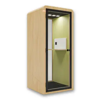 Phone booth acoustique Standup bois chene