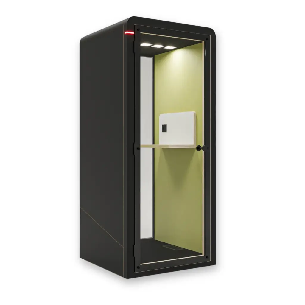 Phone booth acoustique Standup bois noir