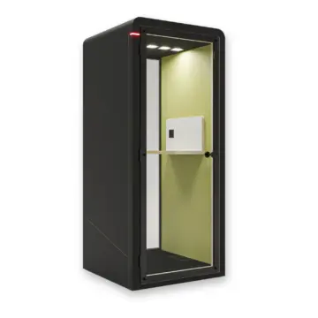 Phone booth acoustique Standup bois noir