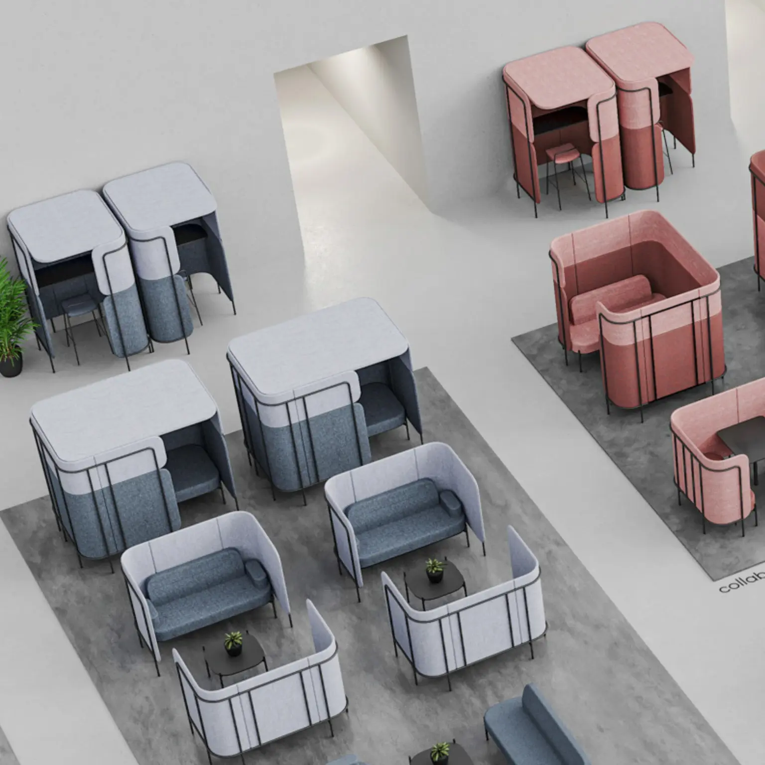 Phonebooth acoustique design biophilique Leaf ambiance Phonebooth acoustique design biophilique Leaf ambiance