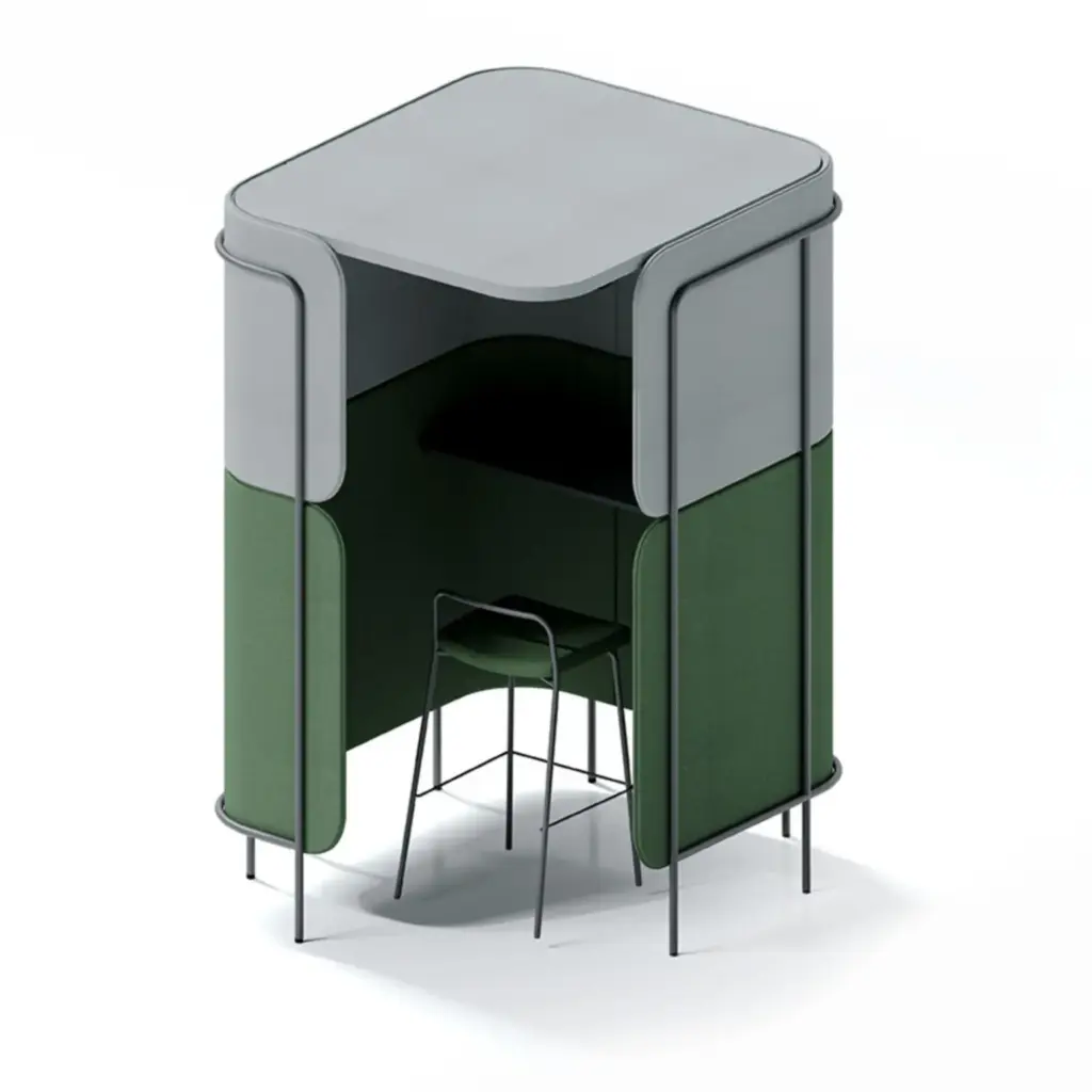 Phonebooth acoustique design végétal Leaf