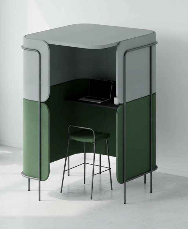 Phonebooth acoustique design vegetal Leaf ambiance Phonebooth acoustique design végétal Leaf ambiance