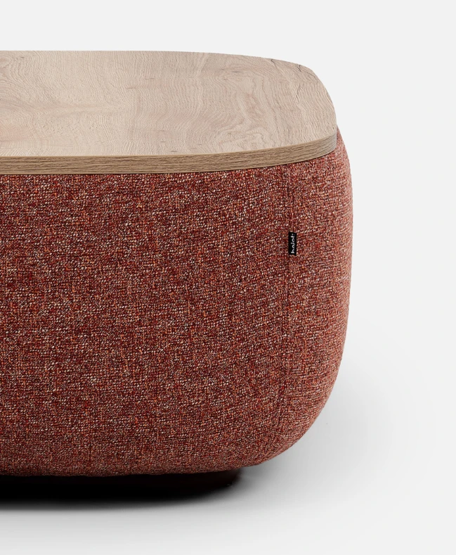 Pouf modulaire organique Jelly détails plateau et tissu