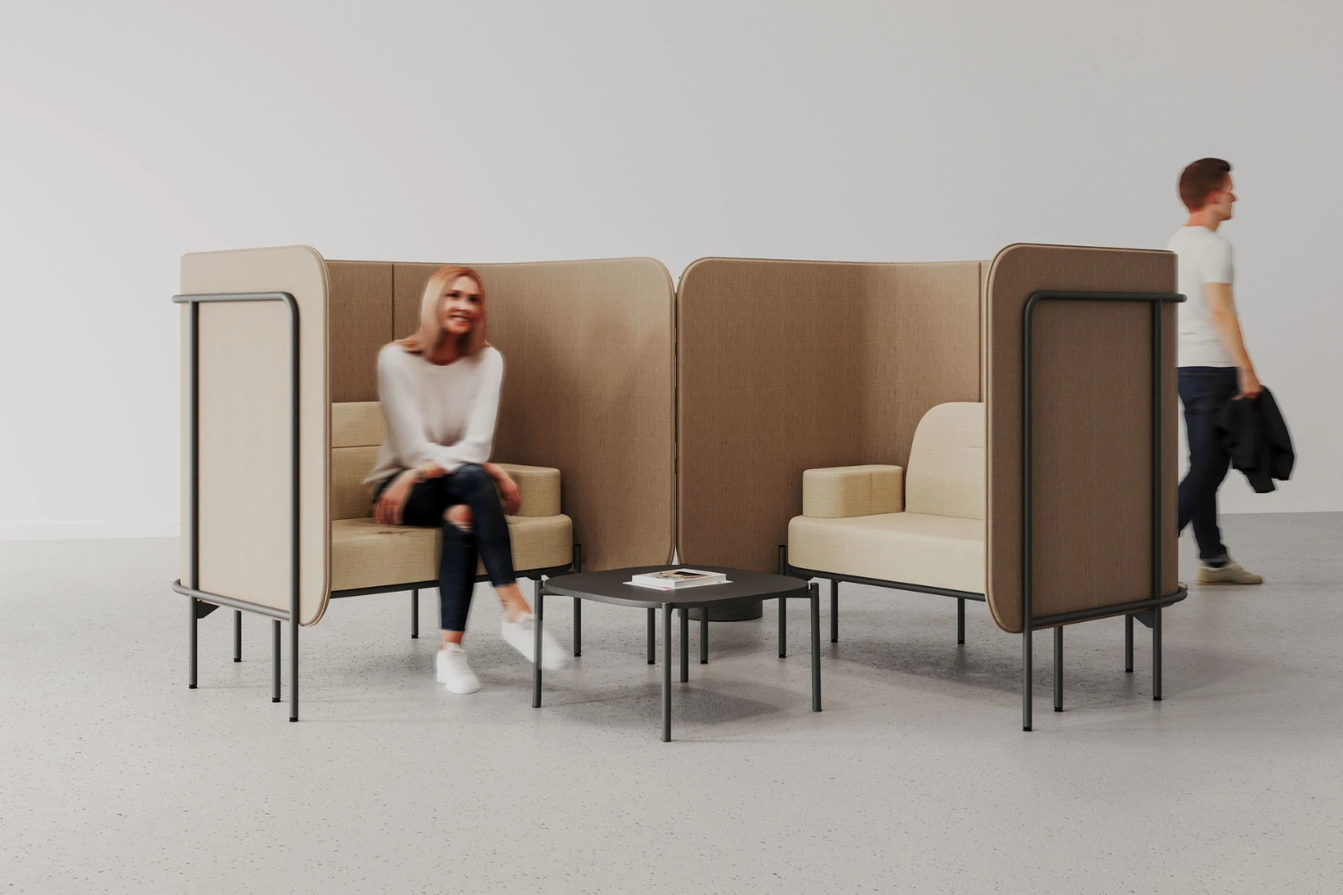 Sofa acoustique lounge design végétal Leaf ambiance coworking