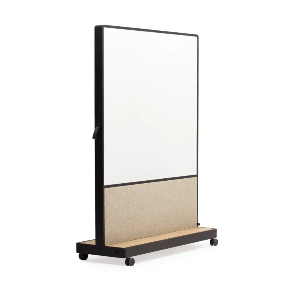 Tableau blanc mobile multifonctions Agile Wall acoustique