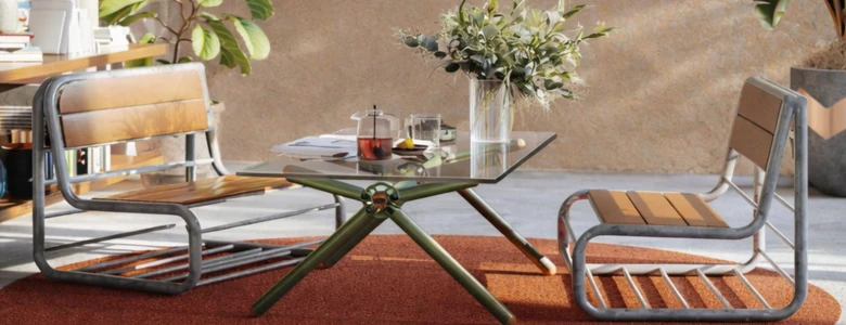 Vignette menu mobile Mobilier recyclé