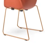 Abril piètement luge métallique