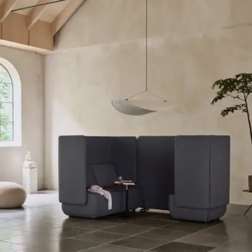 Alcôve 3 personnes haut dossier pour zones d’échange Opéra alcove